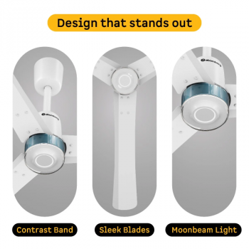 Atomberg Renesa Elite | 1200 mm | BLDC Ceiling Fan with Remote Control & LED Indicators | Snow White Atomberg Renesa Elite | 1200 mm | BLDC Ceiling Fan with Remote Control & LED Indicators | Snow White