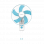 BAJAJ Penta Robusto Wall Fan | 400mm | Icy Blue