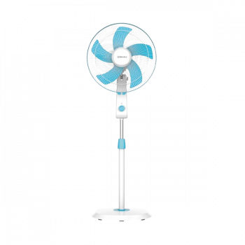 Bajaj Penta Robusto Pedestal Fan | 400mm | 5 Blades | Icy Blue