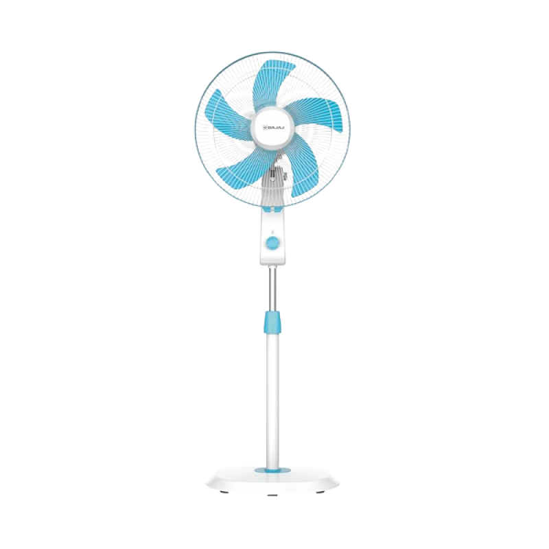 Bajaj Penta Robusto Pedestal Fan | 400mm | 5 Blades | Icy Blue Bajaj Penta Robusto Pedestal Fan | 400mm | 5 Blades | Icy Blue