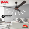 Usha AeroEdge BLDC Ceiling Fan | 1200mm | with RF Remote | smoke brown Usha AeroEdge BLDC Ceiling Fan | 1200mm | with RF Remote | smoke brown