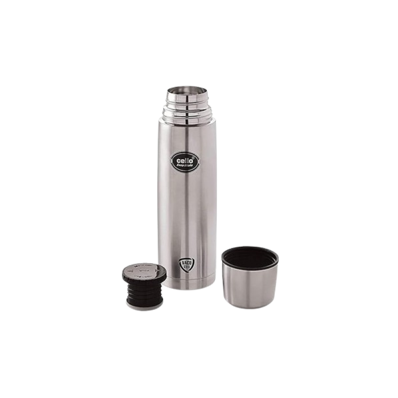 Cello Easy Style Stainless Steel Flask | 350ml | Silver Cello Easy Style Stainless Steel Flask | 350ml | Silver