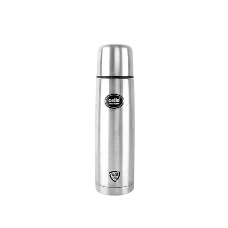 Cello Easy Style Stainless Steel Flask | 350ml | Silver Cello Easy Style Stainless Steel Flask | 350ml | Silver