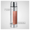 Cello Lifestyle Vacuum Insulated Flask with Thermal Jacket | 750 ml | Hot and Cold | Double Walled Stainless Steel Bottle Cello Lifestyle Vacuum Insulated Flask with Thermal Jacket | 750 ml | Hot and Cold | Double Walled Stainless Steel Bottle
