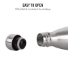 Cello Swift Stainless Steel Double Walled Flask Bottle | Hot & Cold | 750 ml | Silver Cello Swift Stainless Steel Double Walled Flask Bottle | Hot & Cold | 750 ml | Silver