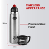 cello Instyle Flask | 750ml | Travel Bottle | Stainless Steel | Black