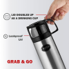 cello Instyle Flask | 750ml | Travel Bottle | Stainless Steel | Black