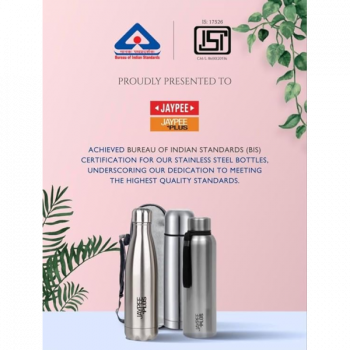 Jaypee Plus Alpha Stainless Steel 24 Hours Hot and Cold Water Bottle Rust free Steel Bottle | 750 ml |