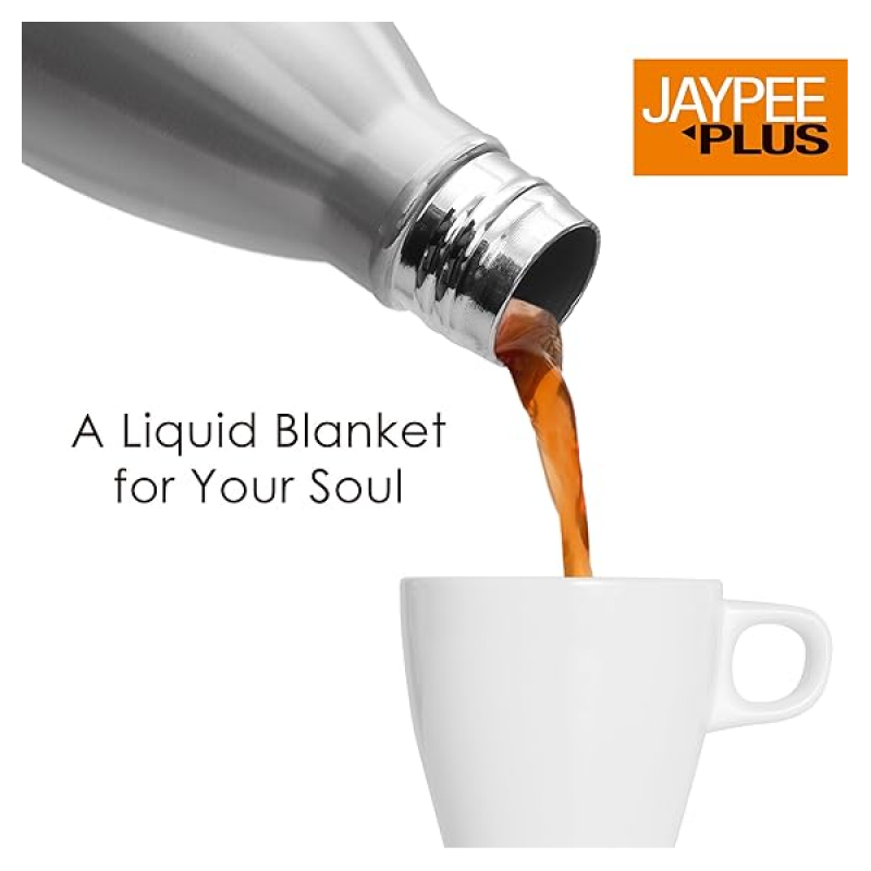 Jaypee Plus Alpha Thermosteel Insulated Flask | 1000 ml | Silver Jaypee Plus Alpha Thermosteel Insulated Flask | 1000 ml | Silver