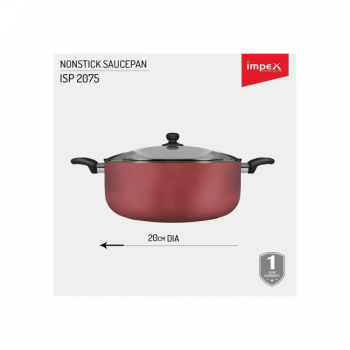 IMPEX ISP 2075 Sauce Pan Aluminium | Non-stick Induction Bottom IMPEX ISP 2075 Sauce Pan Aluminium | Non-stick Induction Bottom