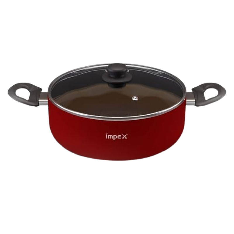Impex ISP-2411 Aluminium Sauce Pan1 Piece | Maroon