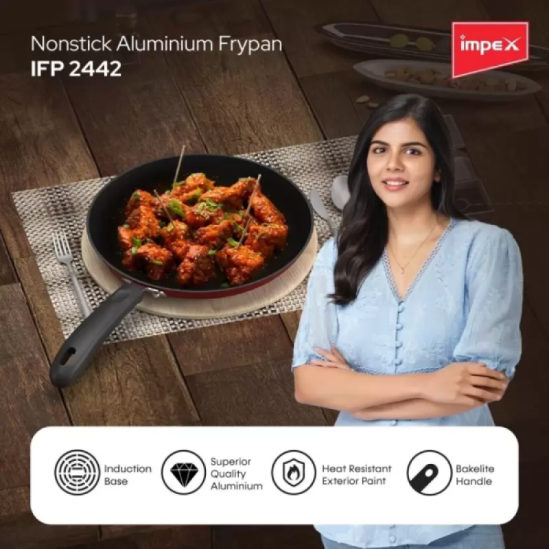 IMPEX IFP 2442 Fry Pan 24 cm diameter 1 L capacity IMPEX IFP 2442 Fry Pan 24 cm diameter 1 L capacity