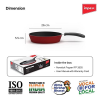 Impex Premium Induction Based Nonstick Coated Aluminium Fry Pan | IFP 2655 | 26 cm | Maroon