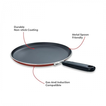 Prestige Omega Deluxe Granite Non Stick Round Base Omni Tawa | 30 cm | Black Prestige Omega Deluxe Granite Non Stick Round Base Omni Tawa | 30 cm | Black