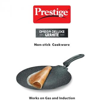Prestige Omega Deluxe Granite Non-Stick Dosa Tawa | 30cm | Black | 36862 Prestige Omega Deluxe Granite Non-Stick Dosa Tawa | 30cm | Black | 36862