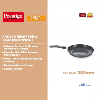 Prestige Aluminium Omega Select Plus Non-Stick Fry Pan | 28cm | Black Prestige Aluminium Omega Select Plus Non-Stick Fry Pan | 28cm | Black