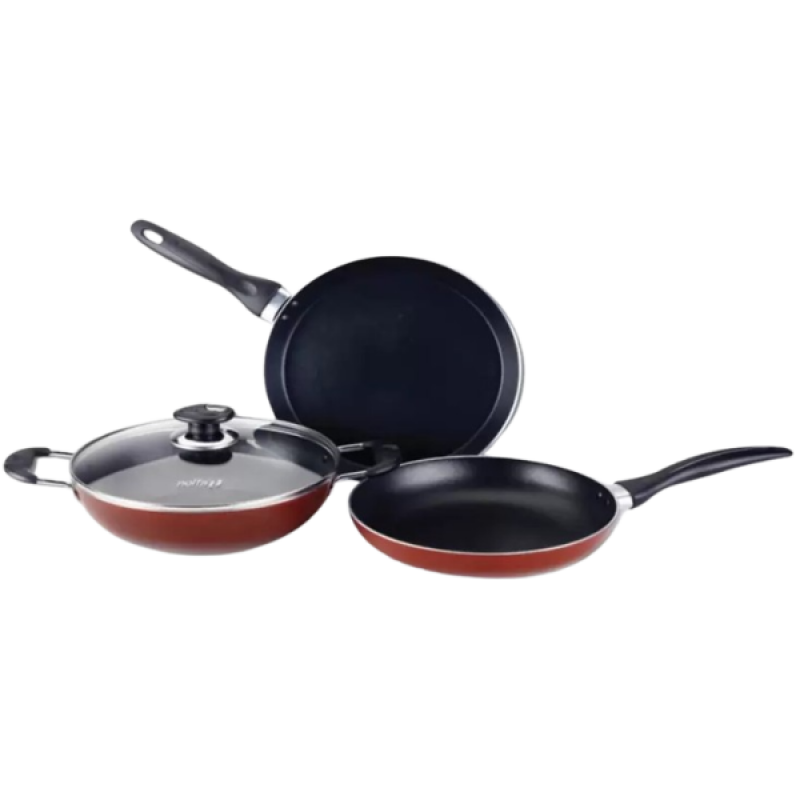 Nolta Popular Series 4 Pcs Induction Bottom Non-Stick Coated Cookware Set