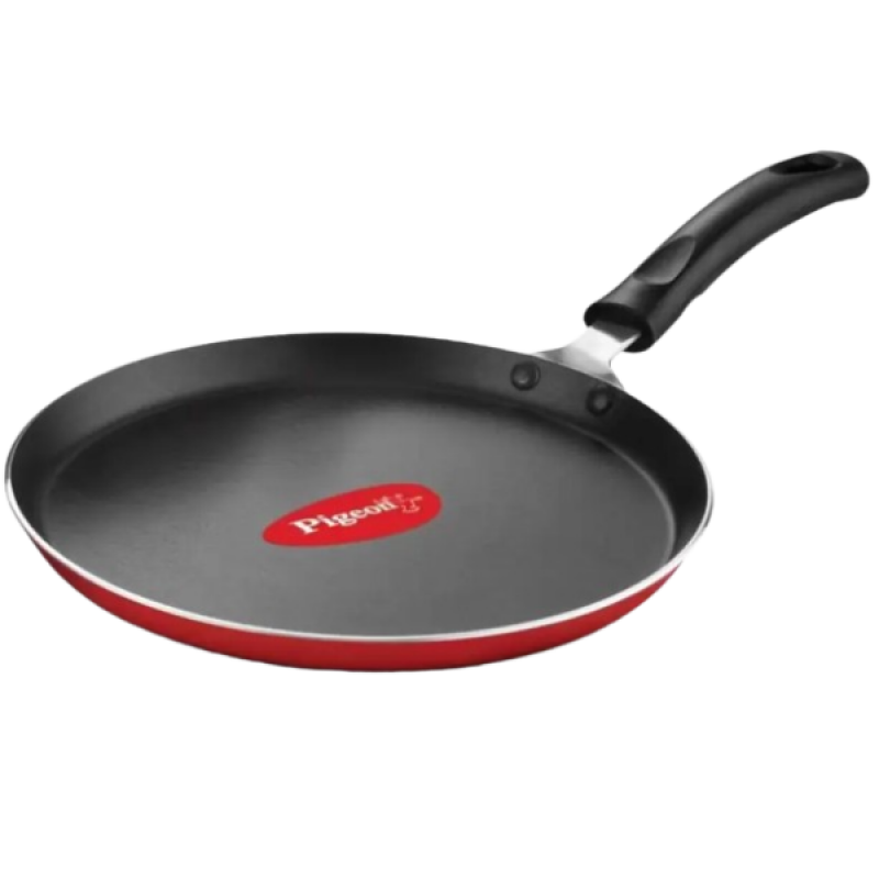 Pigeon Storm Flat Non-stick Tawa | Induction Base Tawa | 27 cm diameter | Aluminium