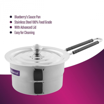 Blueberry’s Stainless Steel Sauce Pan + 24 cm Stainless Steel Fry Pan | BSP1785
