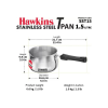Hawkins Tpan Stainless Steel Tea Pan  | 1.5 L | Silver