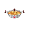 Hawkins Tri-Ply Stainless Steel Deep Fry Pan Glass Kadhai | 28 cm | 4 L | 3 mm Hawkins Tri-Ply Stainless Steel Deep Fry Pan Glass Kadhai | 28 cm | 4 L | 3 mm