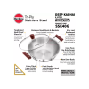 Hawkins Tri-Ply Stainless Steel Deep Fry Pan Glass Kadhai | 28 cm | 4 L | 3 mm Hawkins Tri-Ply Stainless Steel Deep Fry Pan Glass Kadhai | 28 cm | 4 L | 3 mm