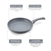 Wonderchef Granite Non-Stick Fry Pan | 26cm | Induction Bottom | Virgin Grade Aluminium | Grey Wonderchef Granite Non-Stick Fry Pan | 26cm | Induction Bottom | Virgin Grade Aluminium | Grey