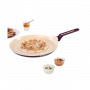 Wonderchef Bellagio Dosa Tawa | 28 cm | Non-Stick Ceramic Coating | Non-Toxic | Pure Aluminium | Purple