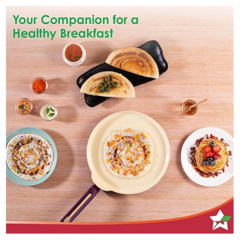 Wonderchef Bellagio Dosa Tawa | 28 cm | Non-Stick Ceramic Coating | Non-Toxic | Pure Aluminium | Purple Wonderchef Bellagio Dosa Tawa | 28 cm | Non-Stick Ceramic Coating | Non-Toxic | Pure Aluminium | Purple