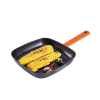 Wonderchef Caesar Forged Virgin Aluminium Grill Pan | 24cm | Greblon C3 | Non-stick Coating | PFOA Free German Beechwood Handles | Black