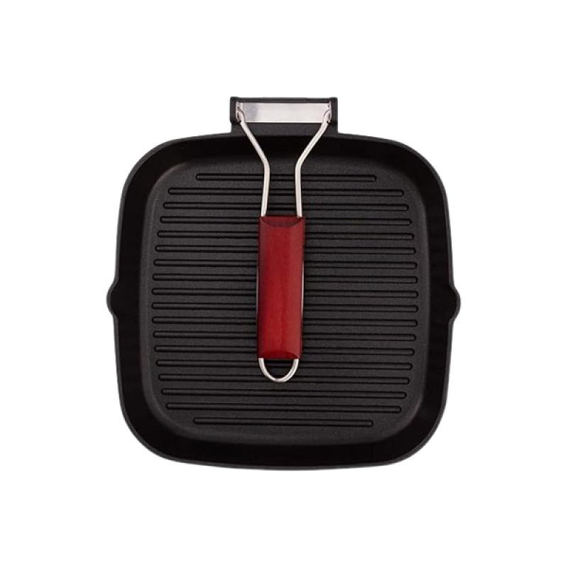 Wonderchef Caesar Folding Nonstick Grill Pan | 24 cm | 5 mm | Black Wonderchef Caesar Folding Nonstick Grill Pan | 24 cm | 5 mm | Black