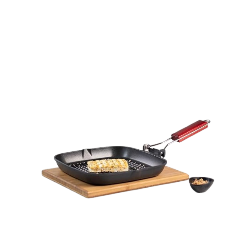 Wonderchef Caesar Folding Nonstick Grill Pan | 24 cm | 5 mm | Black Wonderchef Caesar Folding Nonstick Grill Pan | 24 cm | 5 mm | Black