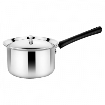Prabha Stainless Steel Virgo Sauce Pan with lid | 16 cm