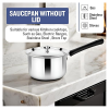 Prabha Stainless Steel Virgo Sauce Pan with lid | 16 cm