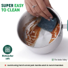 The Indus Valley Stainless Steel Bottom Saucepan | 14 cm | Green Bakelite