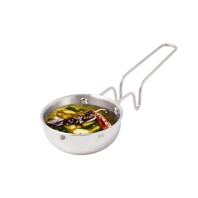 The Indus Valley Triply Stainless Steel Tadka Pan The Indus Valley Triply Stainless Steel Tadka Pan