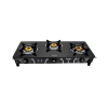 Preethi Zeal glass top 3 burner gas stove | Manual Ignition | Black | GTS124 Preethi Zeal glass top 3 burner gas stove | Manual Ignition | Black | GTS124