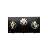 Butterfly Radiant Glass Top Gas Stove | 3 Burner | Black Butterfly Radiant Glass Top Gas Stove | 3 Burner | Black
