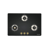 Faber MAXUS HT783 CRS BR CI AI Glass Top Automatic Hob | 3 Burner