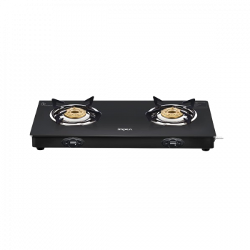 Impex Specta 2B Neo Glass Top | 2 Burner | Black Premium Finish Gas Stove