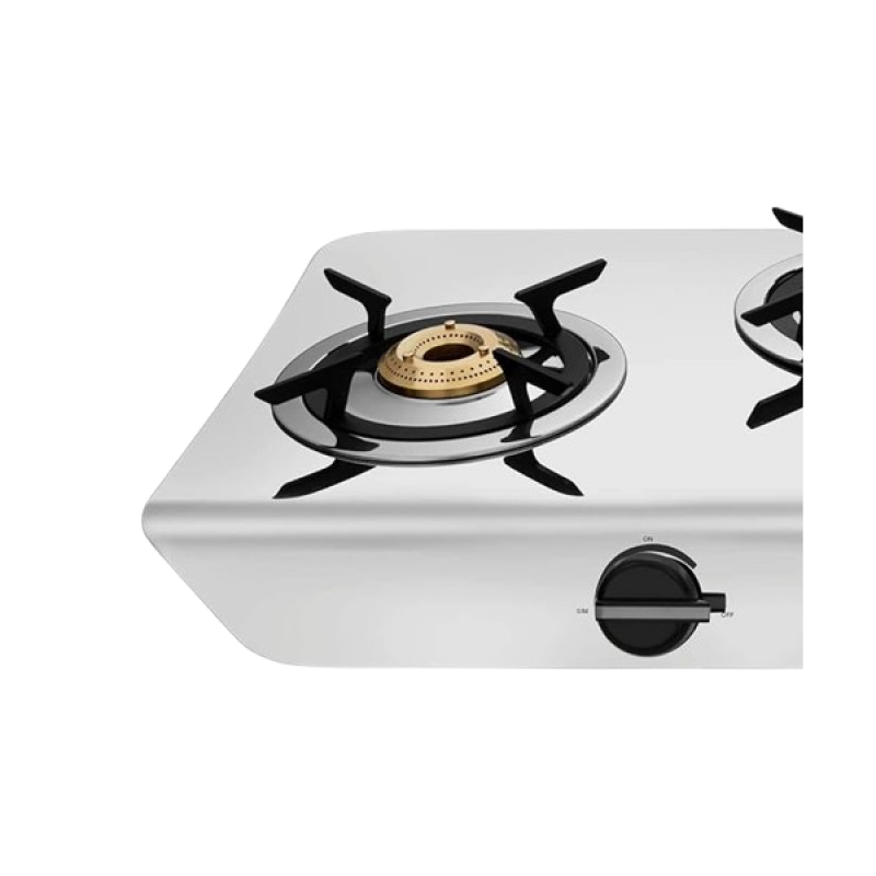 Preethi Stylo Steel Slim Stainless Steel Gas Stove | 3 Burner Preethi Stylo Steel Slim Stainless Steel Gas Stove | 3 Burner