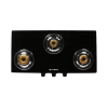 Faber Jumbo Gas Stove Glass  | Top 3 Burner Glass Top  | Black |  Jumbo 3BB BK AI