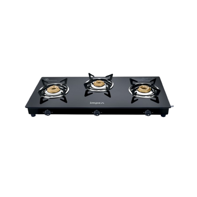 Impex Specta 3B Neo Manual Glasstop Gas Stove | 3 Burner