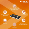 Bajaj Stainless Steel Glass Top Gas Stove | 2 Brass Burner | Black | 2BRGS7 Bajaj Stainless Steel Glass Top Gas Stove | 2 Brass Burner | Black | 2BRGS7