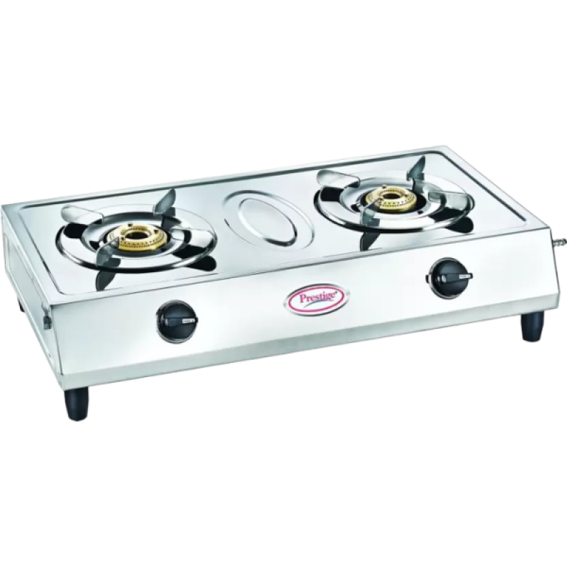 Prestige Agni Classic Manual Gas Stove | 2 Burners | Stainless Steel Prestige Agni Classic Manual Gas Stove | 2 Burners | Stainless Steel
