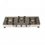 BAJAJ Majesty CGX3 Eco Glass | Stainless Steel Manual Gas Stove | 3 Burners