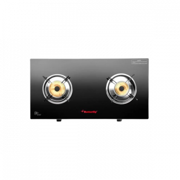 Butterfly Radiant Jumbo Glass Manual Gas Stove | 2 Burner