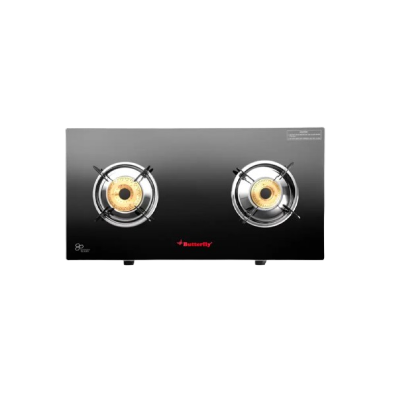 Butterfly Radiant Jumbo Glass Manual Gas Stove | 2 Burner