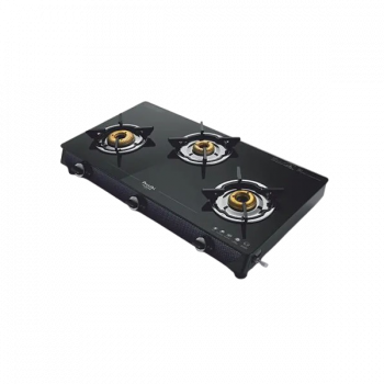 Preethi Valentino Carbon Glass Top Gas Stove | 3 Burner Preethi Valentino Carbon Glass Top Gas Stove | 3 Burner