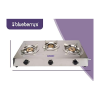 Blueberry's Blaze Full Stainless Steel Gas Stove | 3 Burner Blueberry's Blaze Full Stainless Steel Gas Stove | 3 Burner